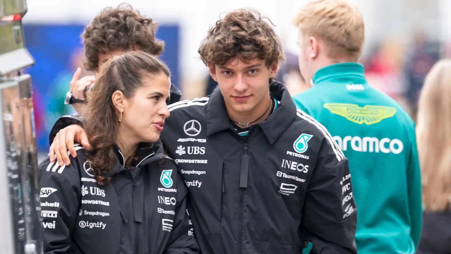 Kimi Antonelli in the paddock