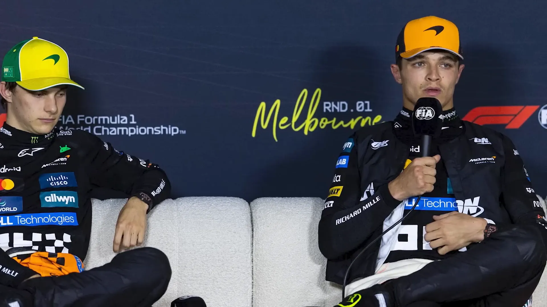 Lando Norris and Oscar Piastri locked out the front row in qualifying