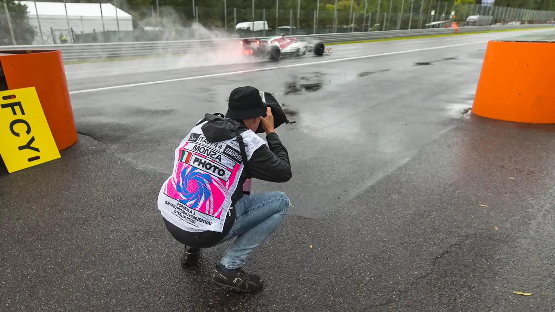 Photographer celebrating 150 races