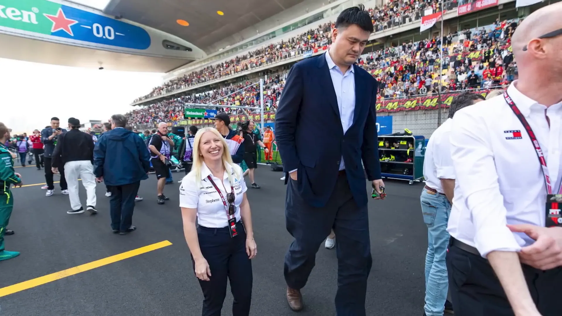 Yao Ming and Rebecca Banks