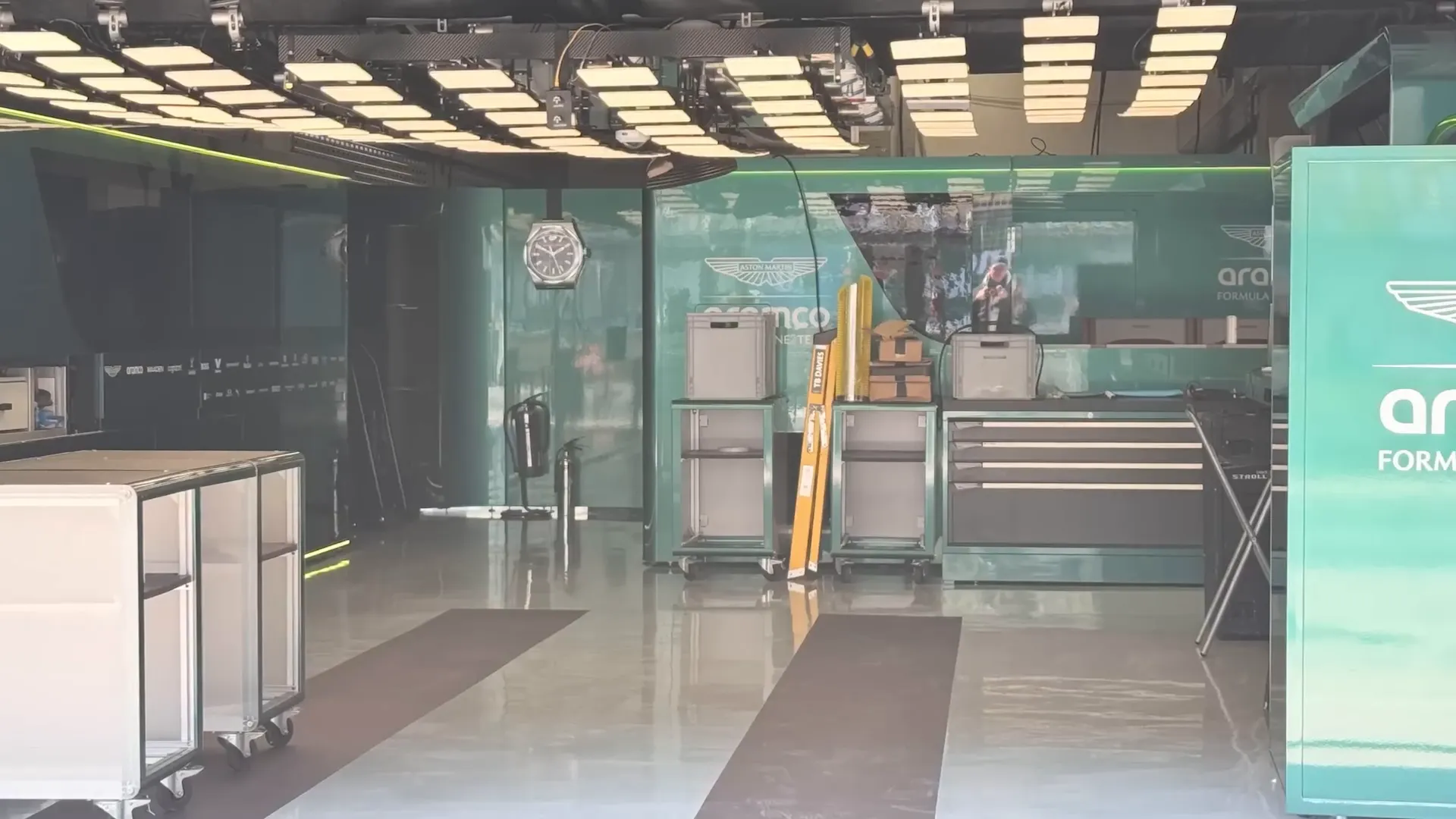 F1 garage setup requirements.