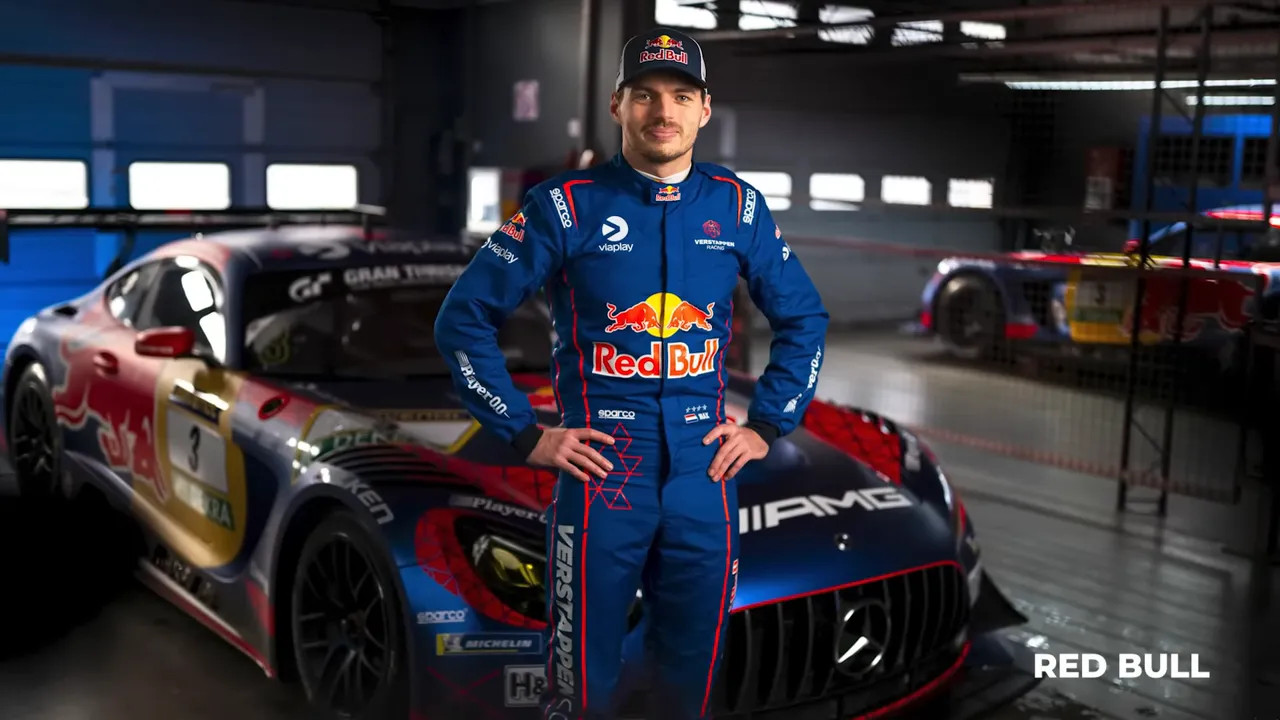 Max Verstappen in Mercedes-AMG Team Verstappen Racing suit in the paddock