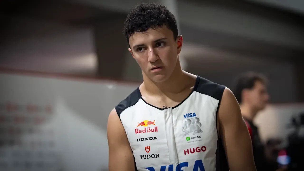 Isaac Hadjar looking dejected after qualifying