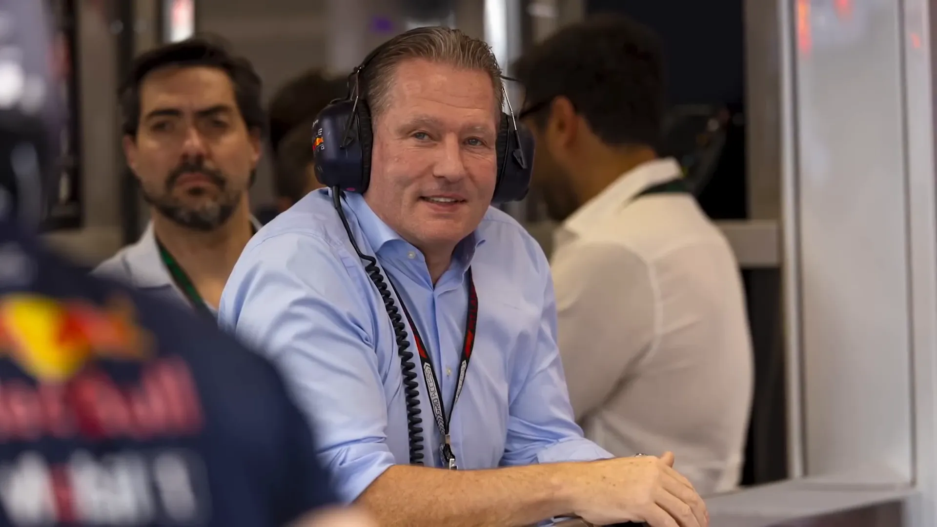 Jos Verstappen at the paddock