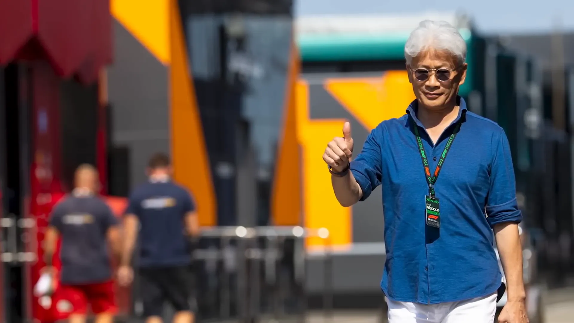 Nobuaki Tsunoda at the paddock