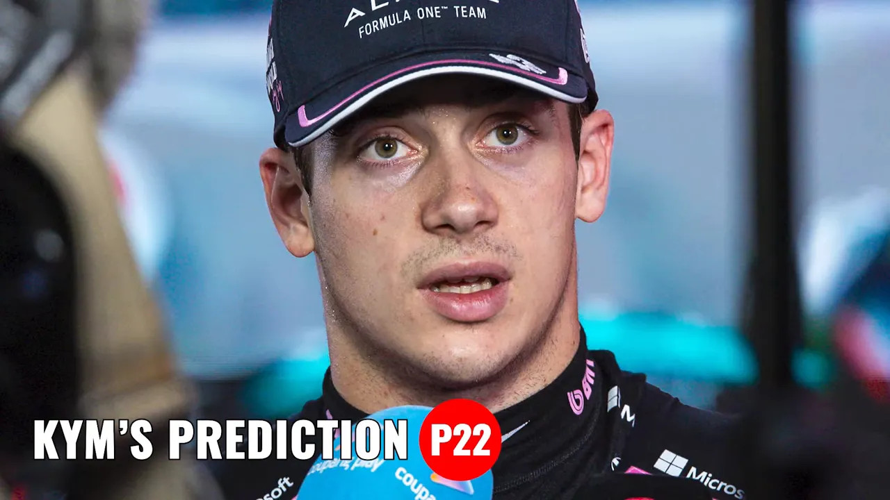 Close-up interview of an Alpine driver with a prominent 