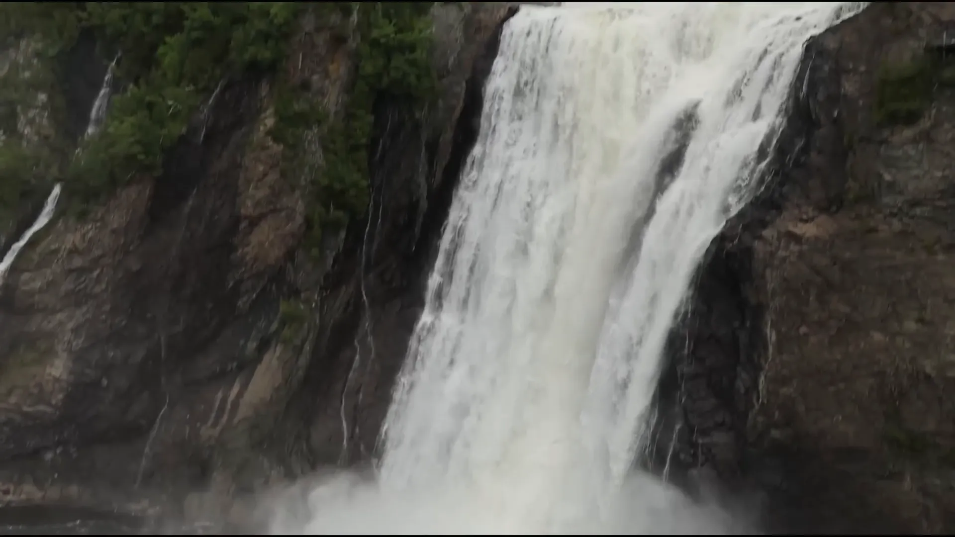 Montmorency Falls powerful cascading water