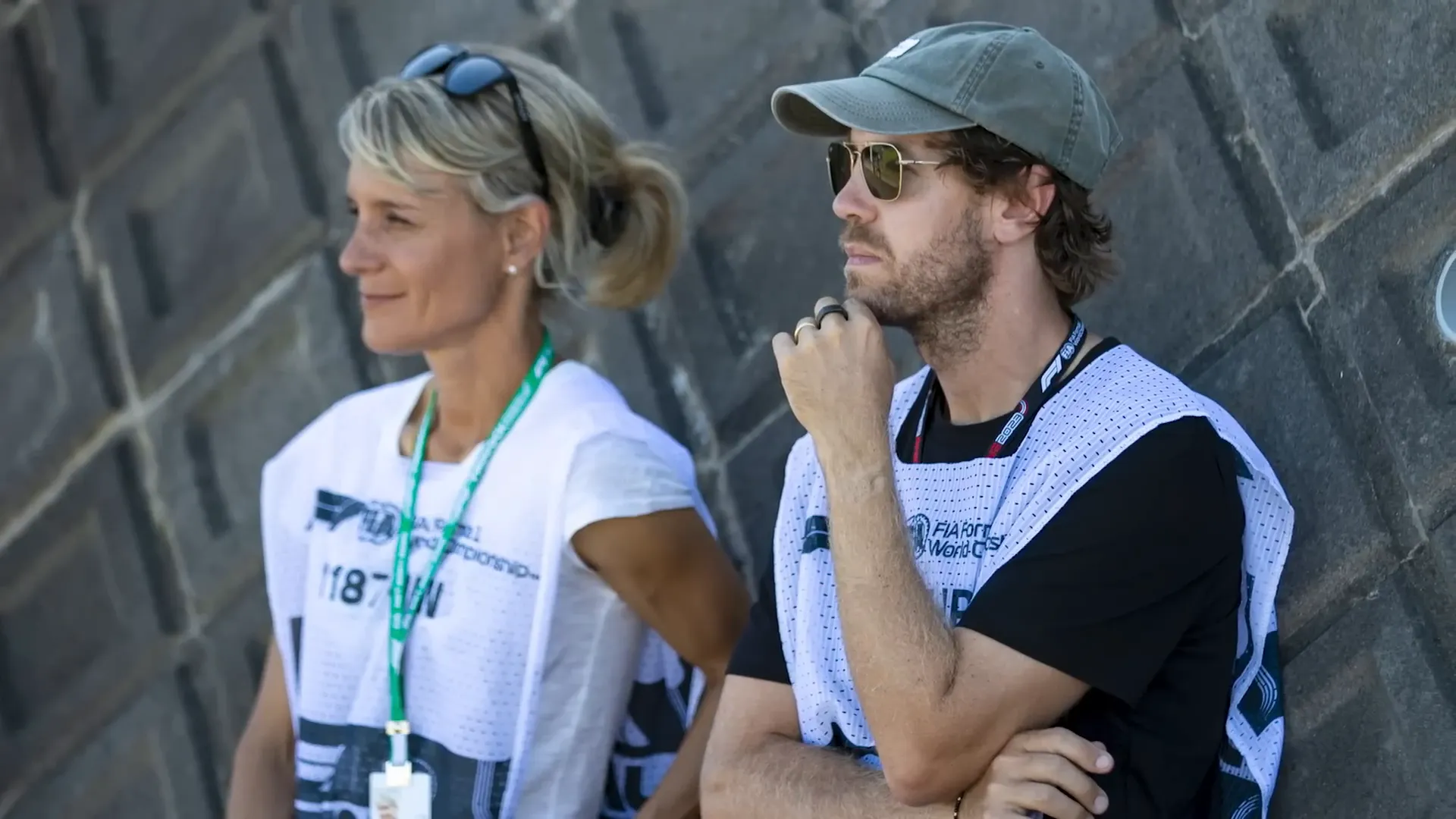 Britta, Sebastian Vettel's manager, at the event