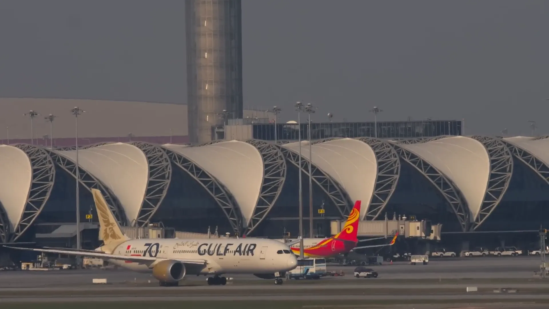 Gulf Air business class with lie-flat seats