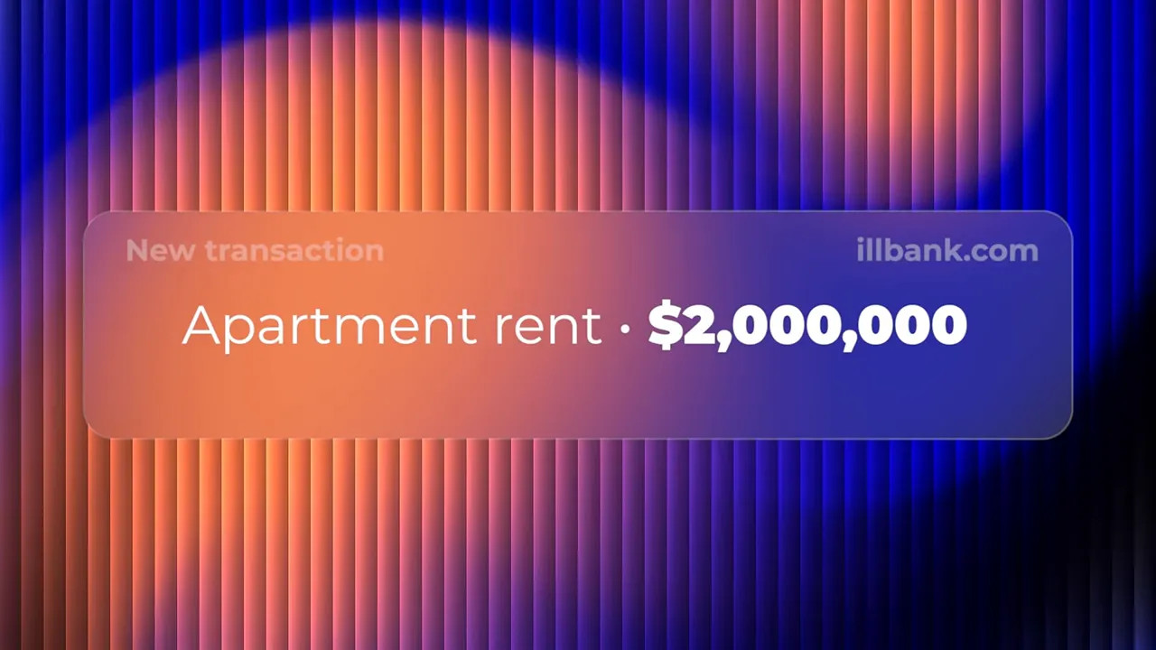 Graphic showing apartment rent of 2,000,000 dollars