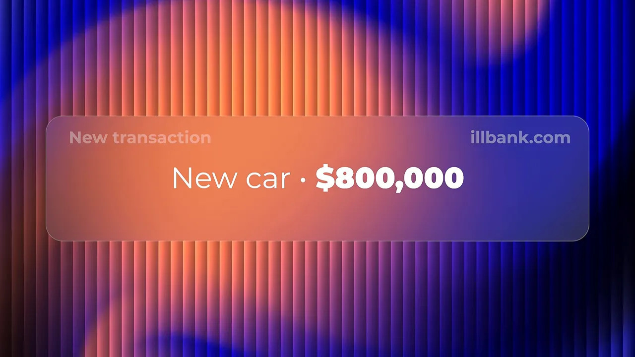 Graphic showing new car cost of 800,000 dollars