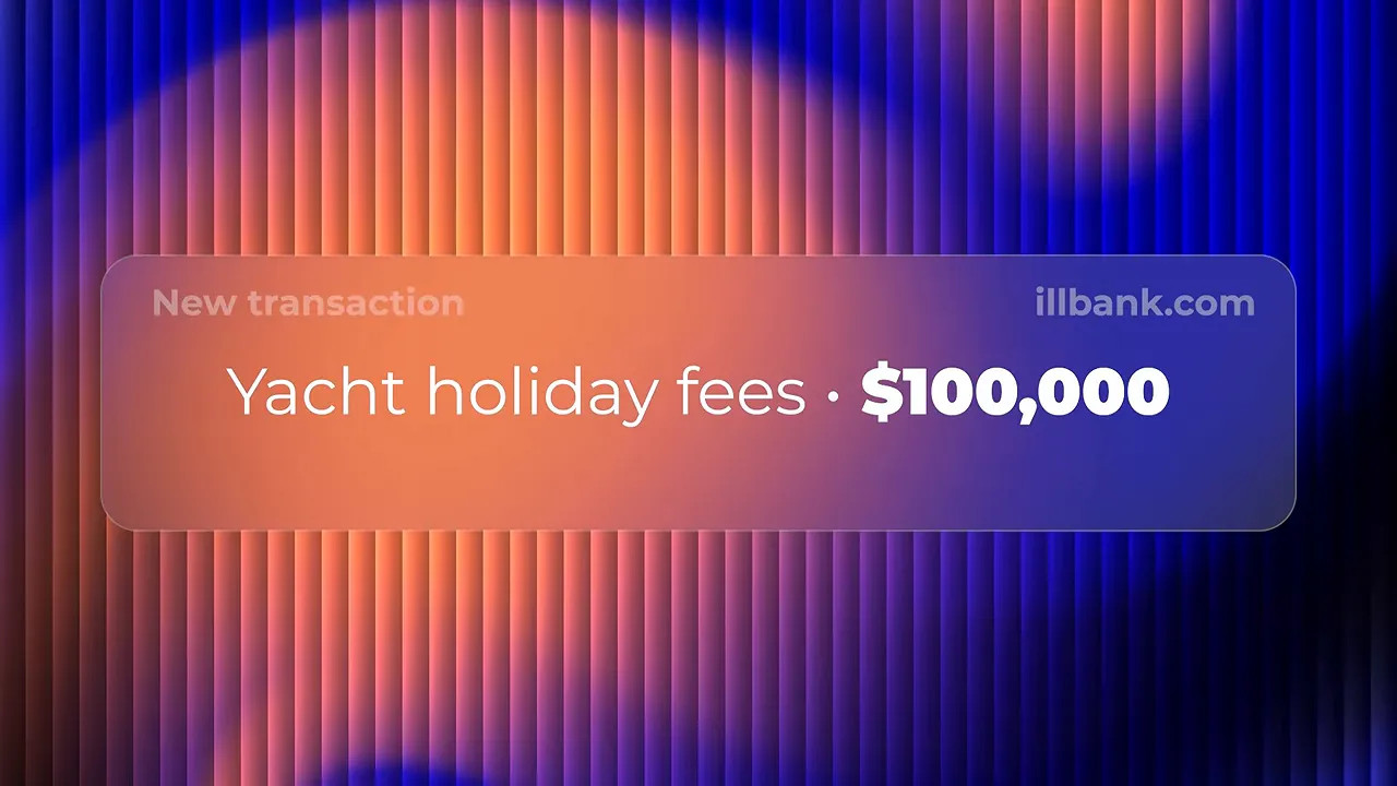 Graphic showing yacht holiday fees of 100,000 dollars