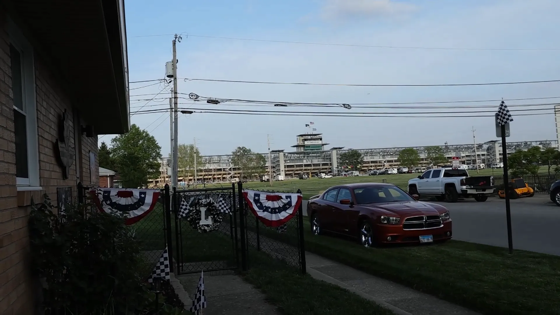 Scenic view of the neighborhood around the Indianapolis Motor Speedway