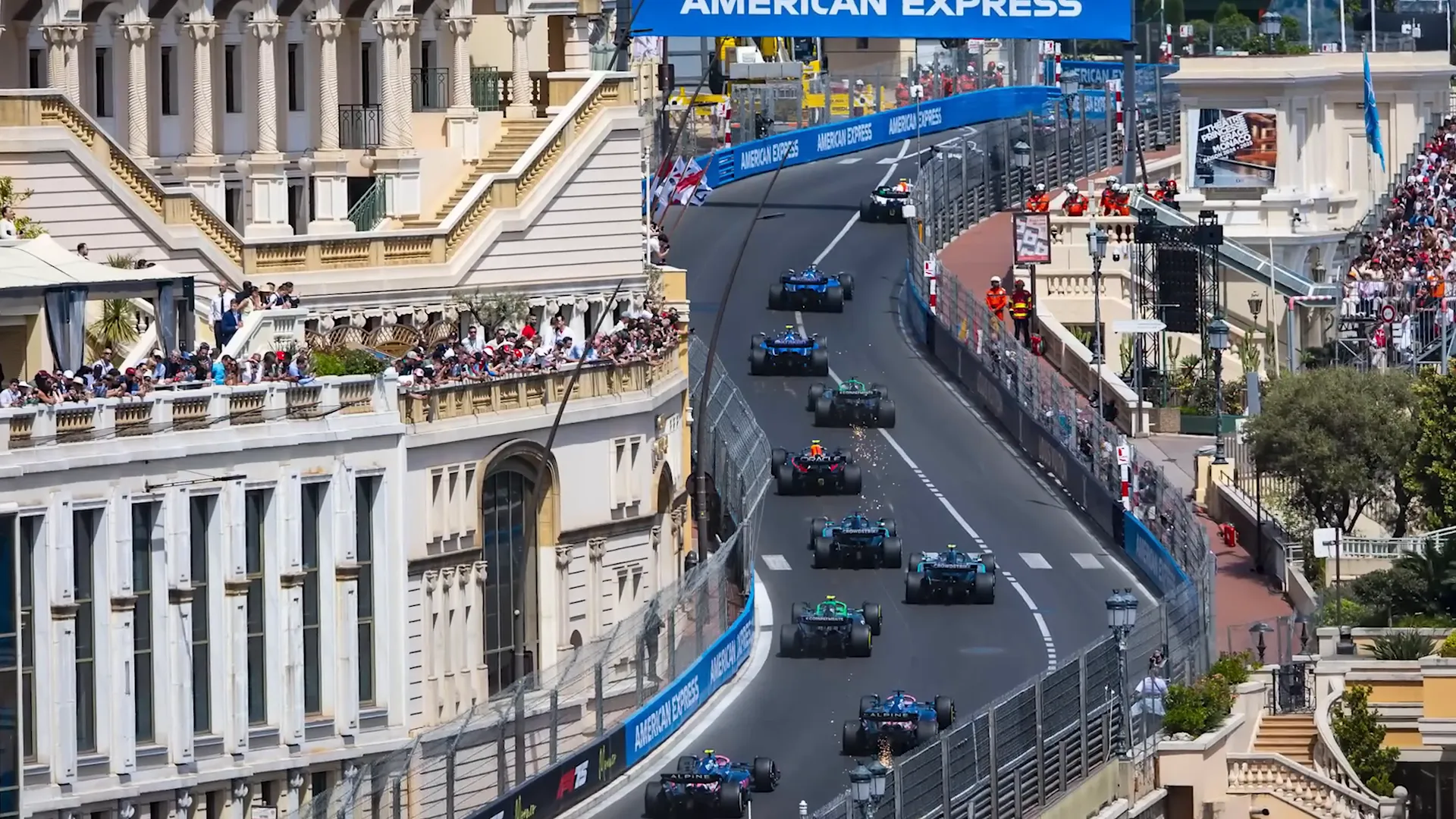 Close-up of Monaco's challenging racing track