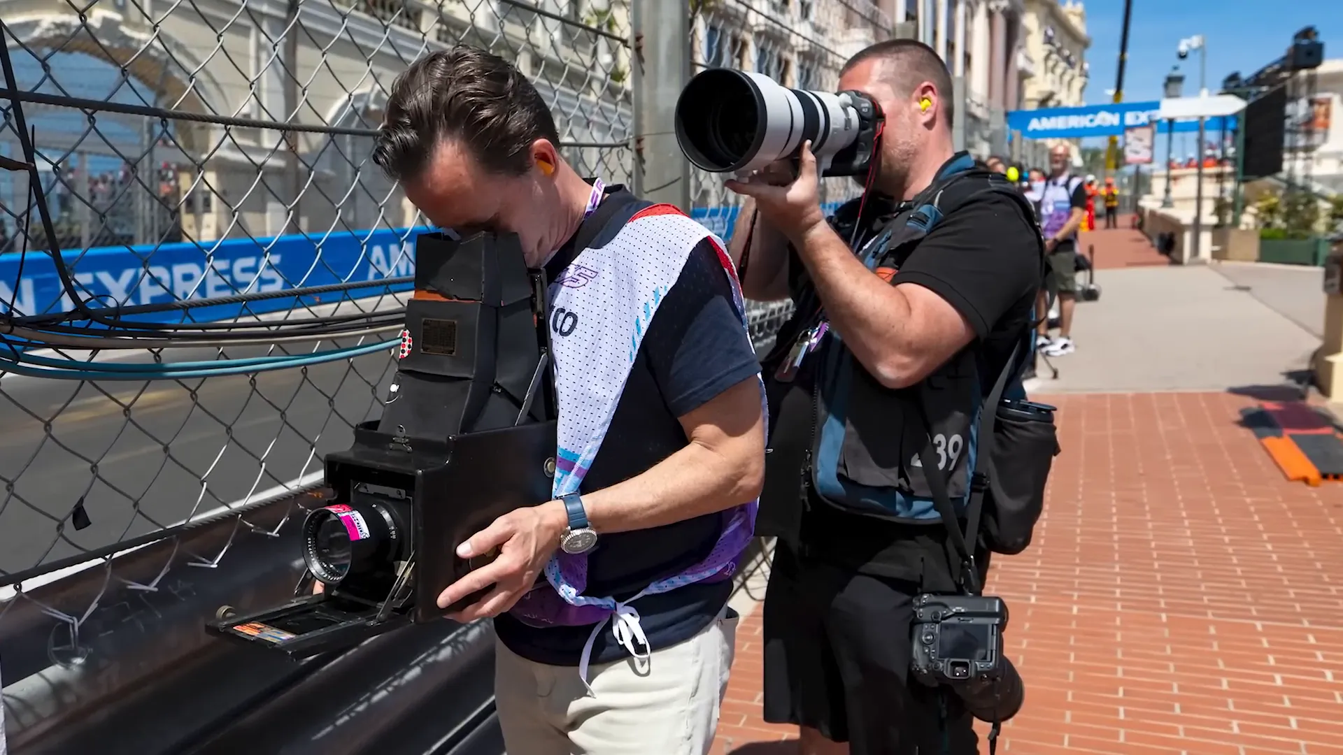 Old camera used for photography at Monaco