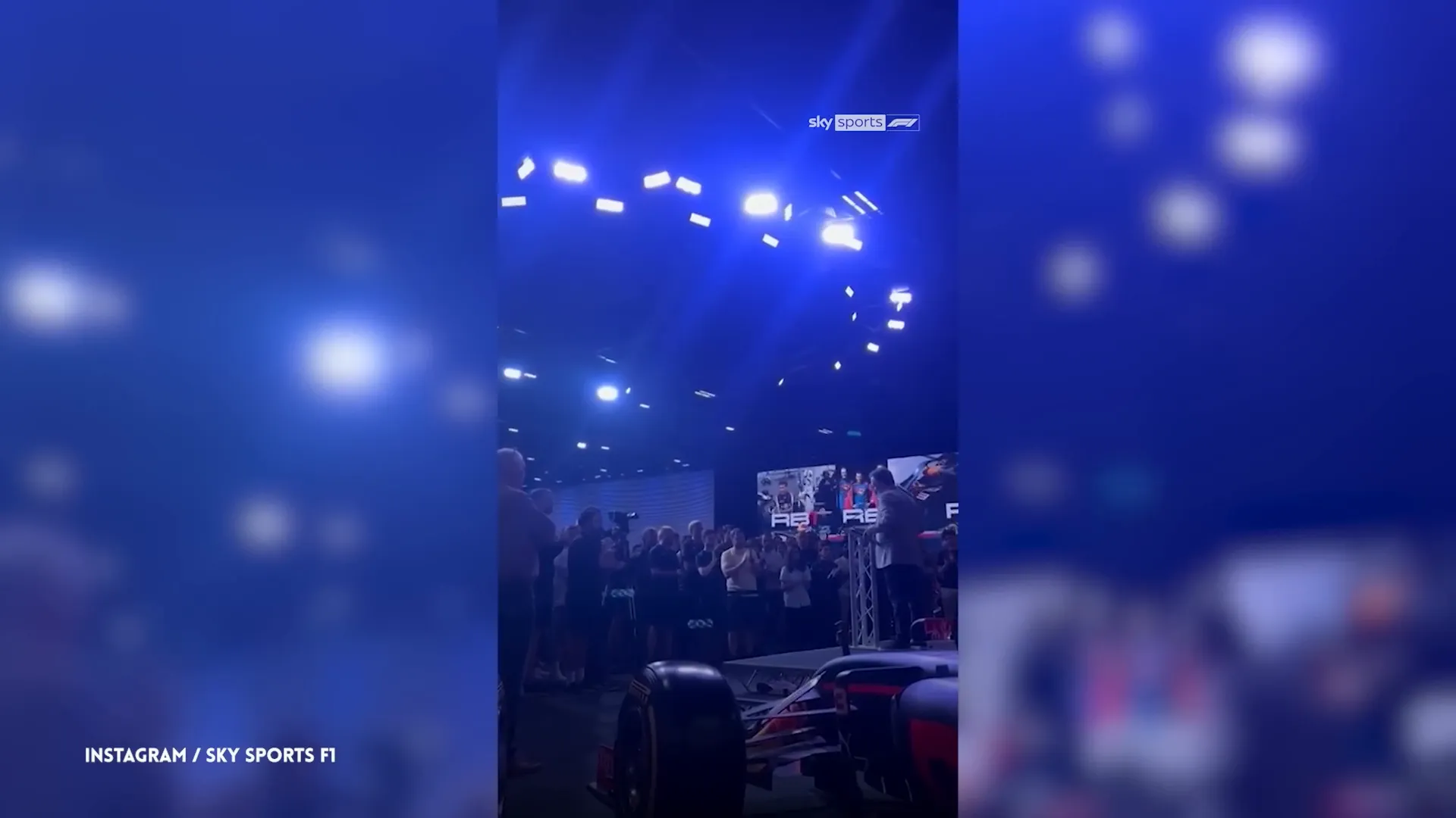 Christian Horner addressing Red Bull staff at Milton Keynes