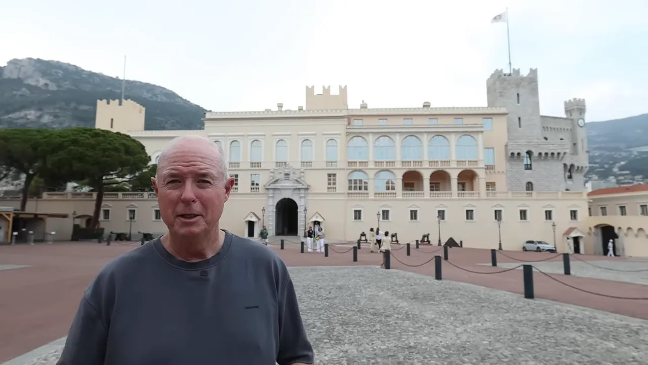 Prince's Palace of Monaco seen across an open square