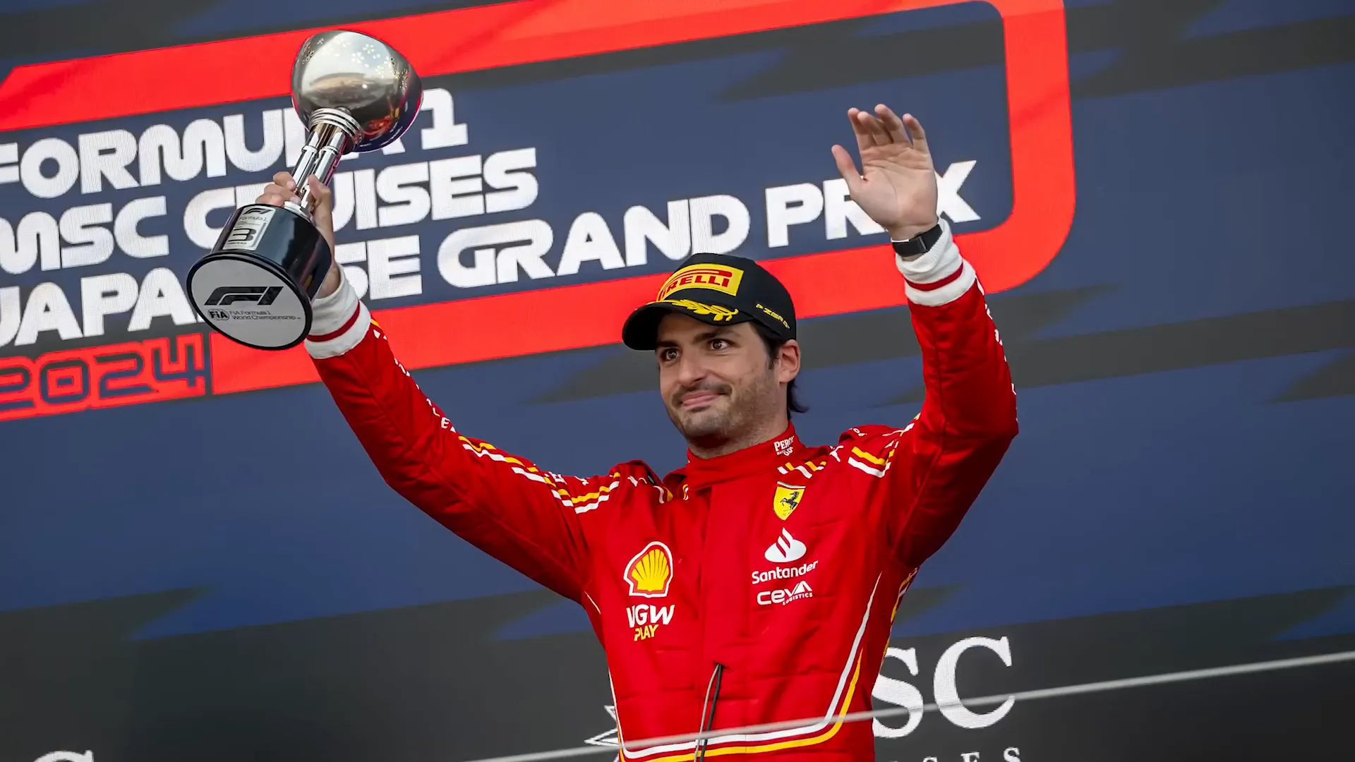 Carlos Sainz Signing Moment