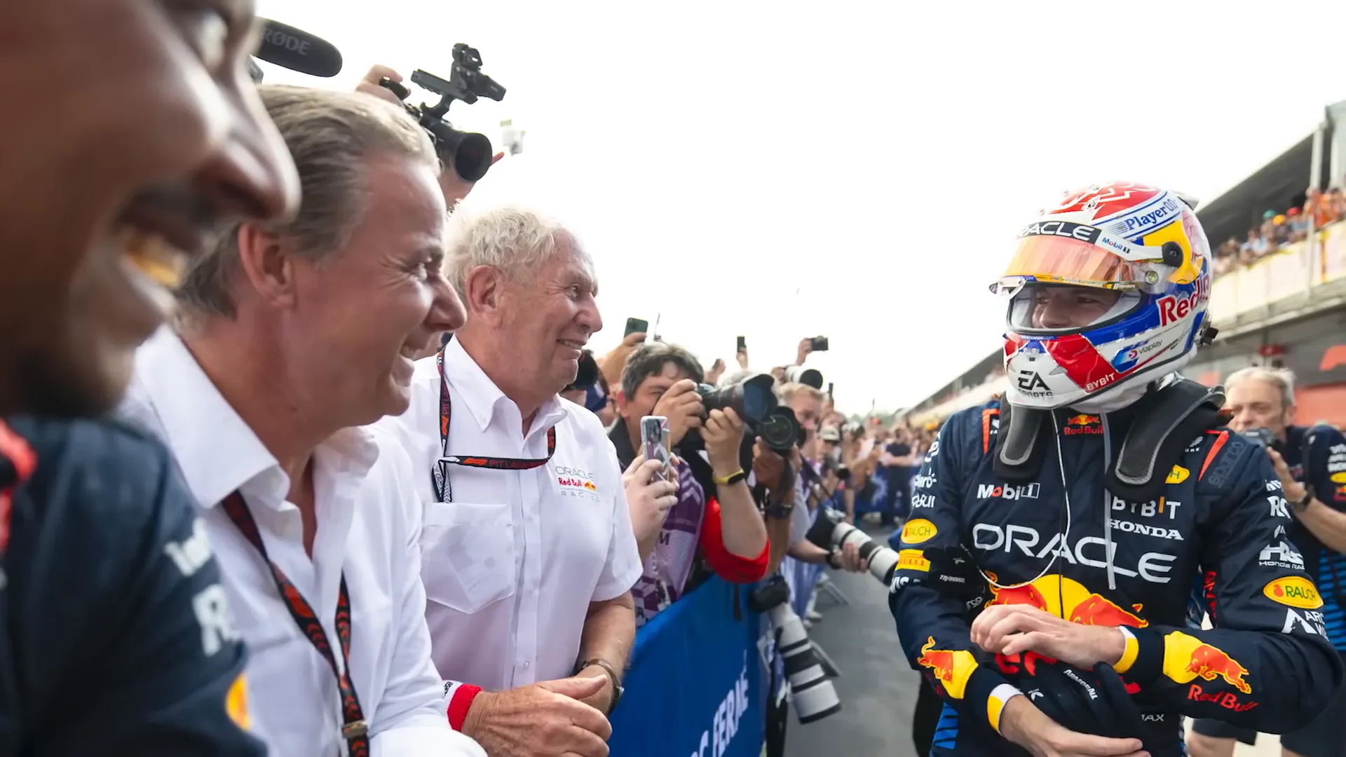 Max Verstappen with his manager