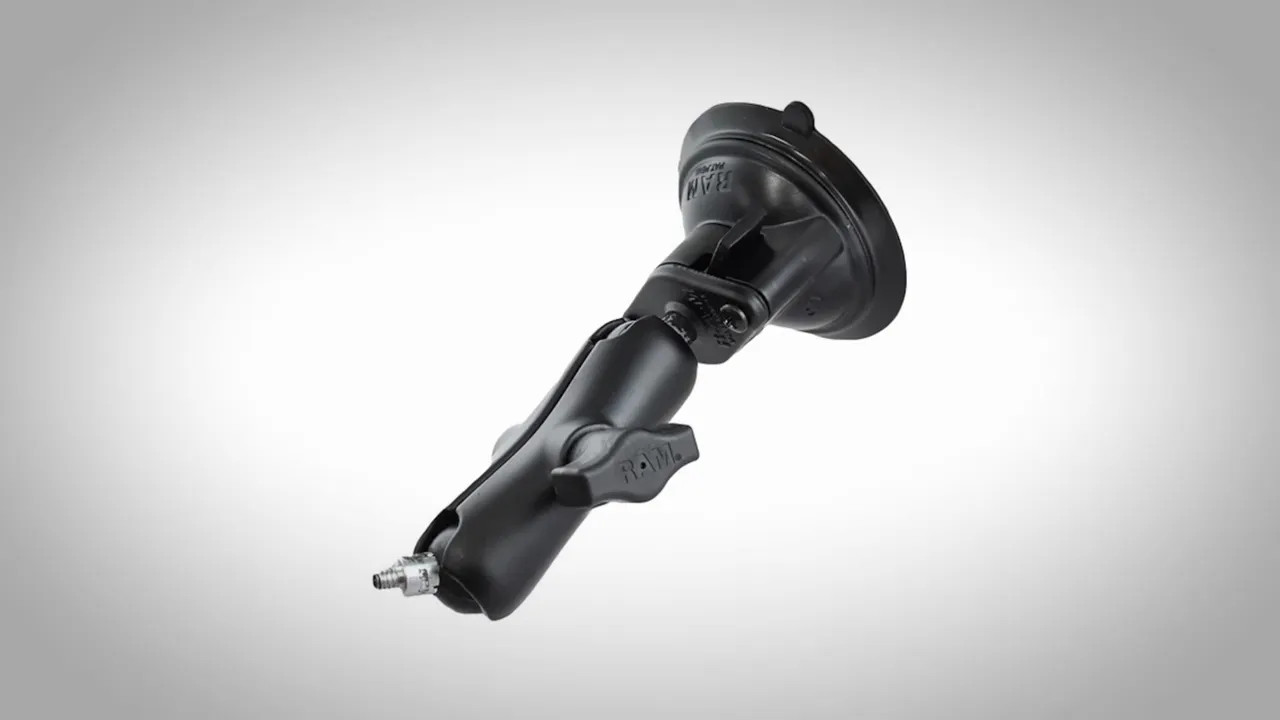 Close-up of a small camera mounting/Stream Deck-style hardware component