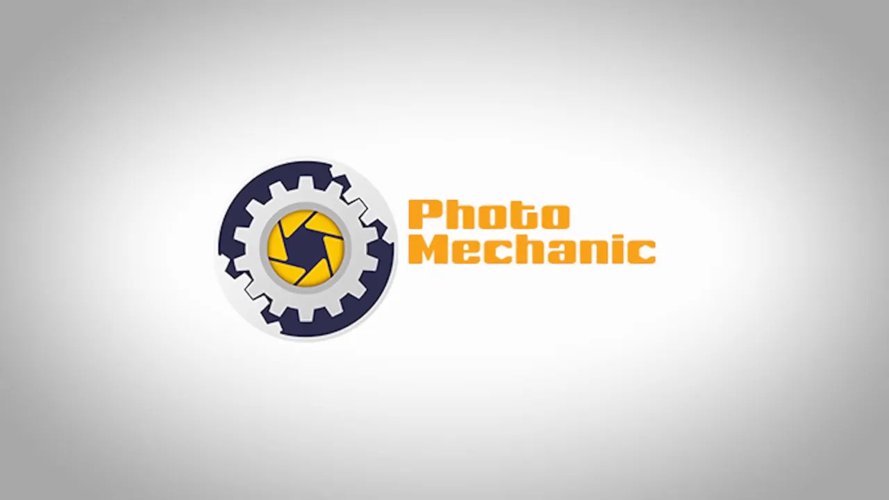 Photo Mechanic logo used during the F1 photo review and selection process