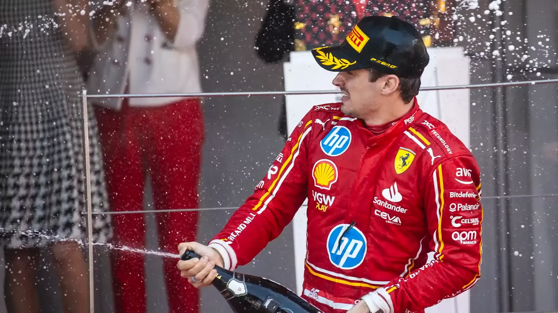 Charles Leclerc at his home in Monaco