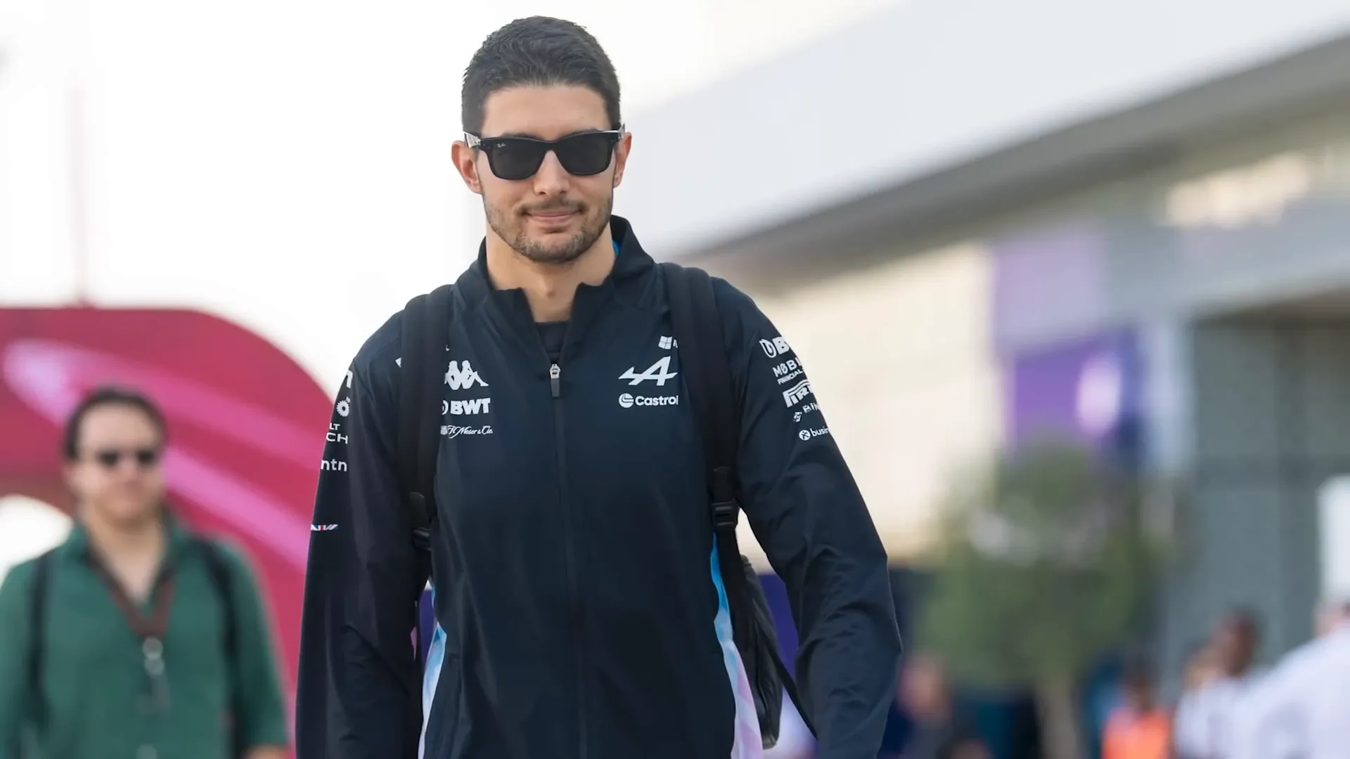 Esteban Ocon during a race