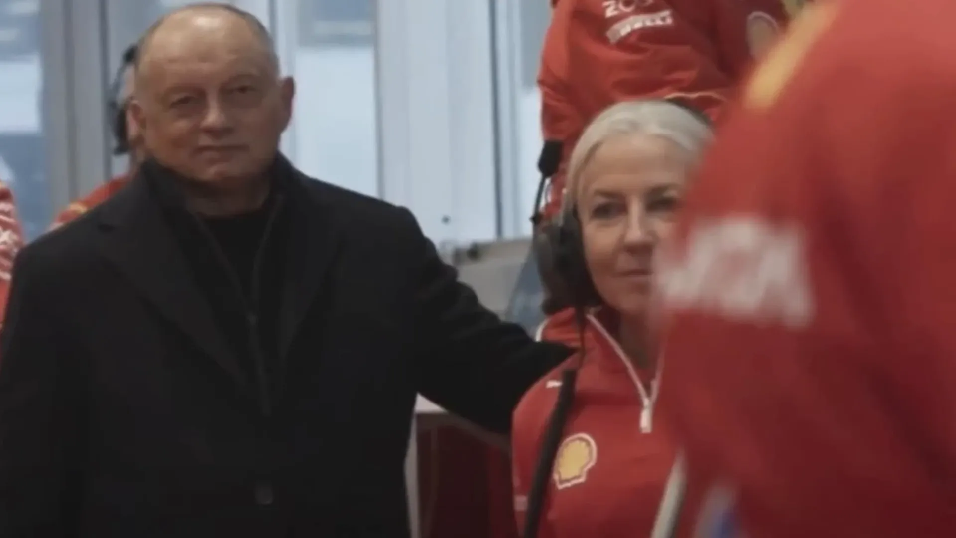 Angela Cullen at Fiorano garage