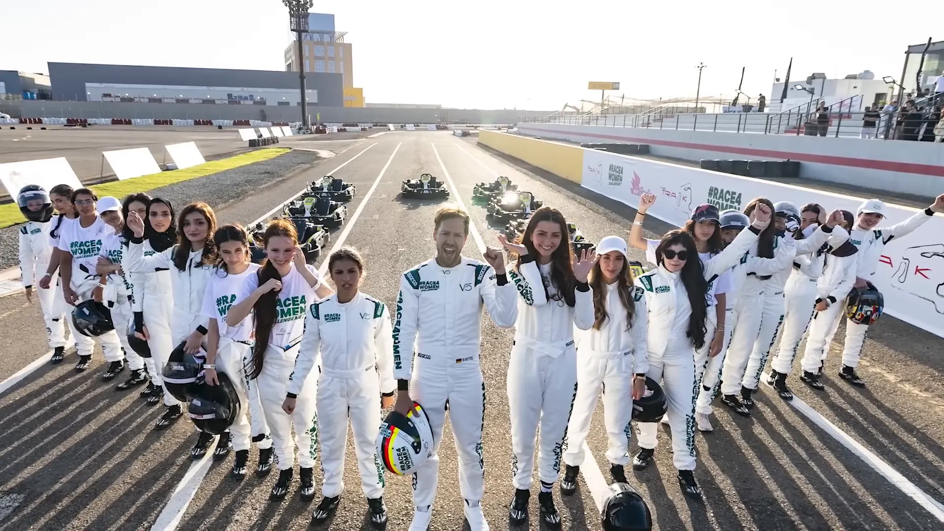 Sebastian Vettel promoting women in motorsport