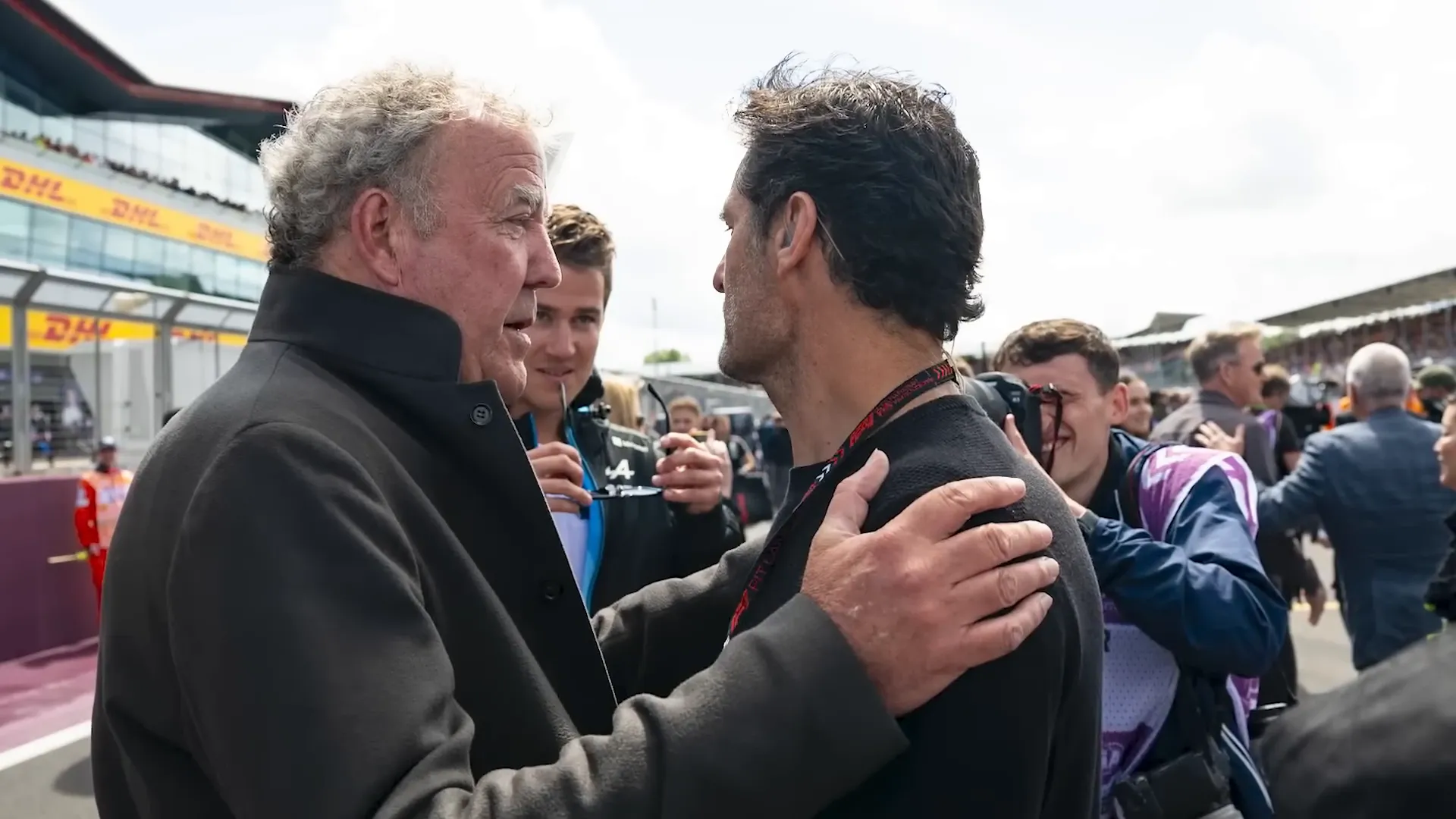 Jeremy Clarkson at Silverstone racing circuit