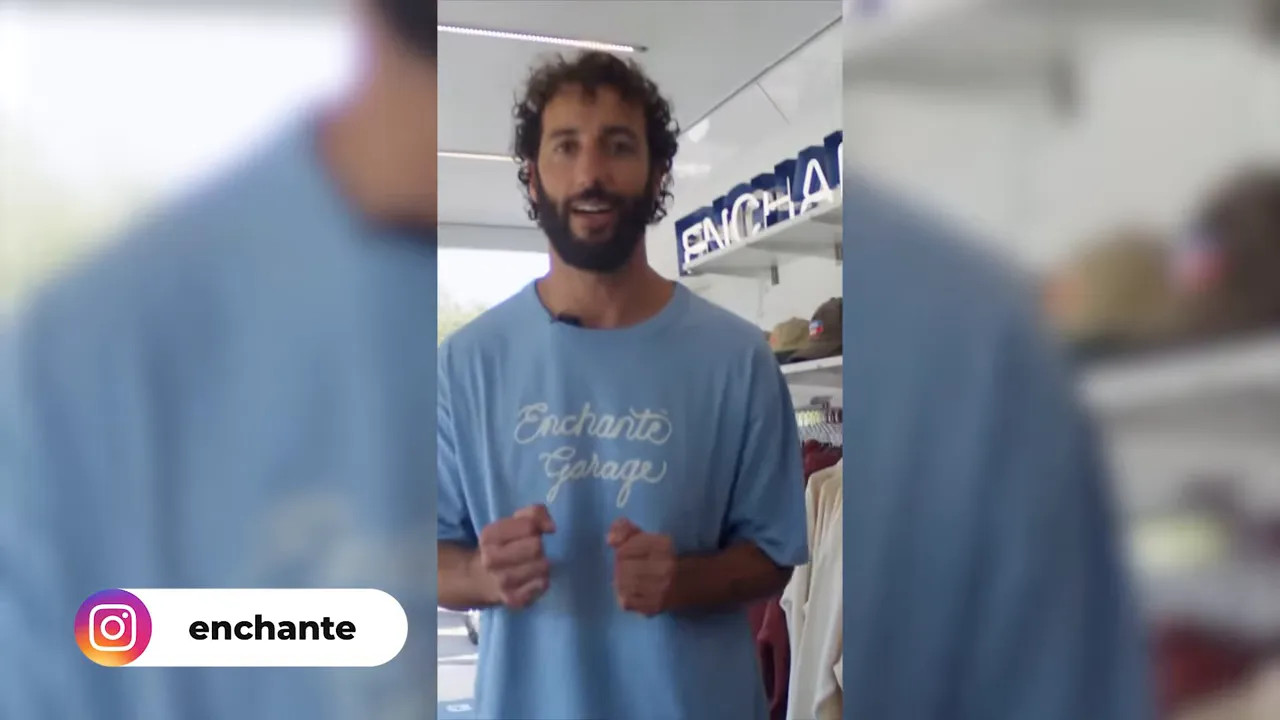 Enchante garage pop-up where Daniel Ricciardo visited in Austin