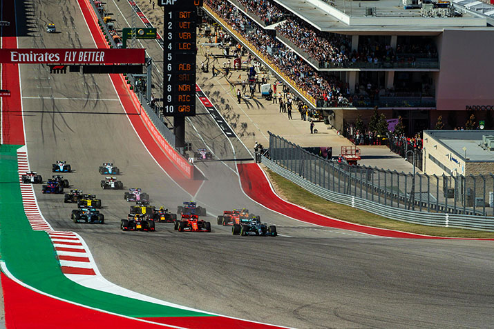 F1 Austin Race Start