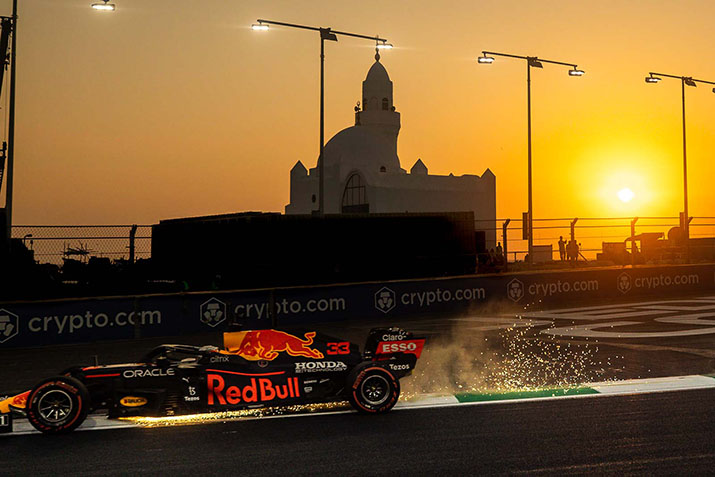 F1 Saudi Arabian Sunset